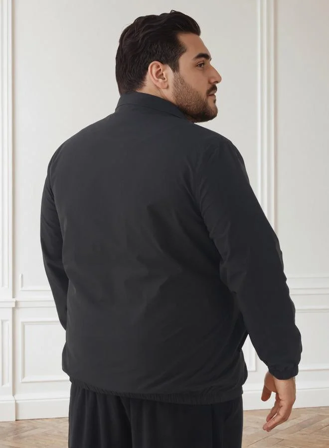Maxim  Men Plus Size Regular Fit Zip Through Jacket for Men | Best Price UAE