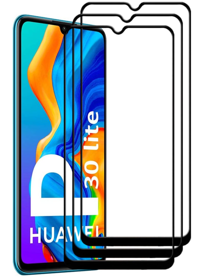 ACLIX 3 Pieces Antistatic ESD Dustproof Premium Quality High Definition Tempered Glass Screen Protector Designed For Huawei P30 lite - Image 1