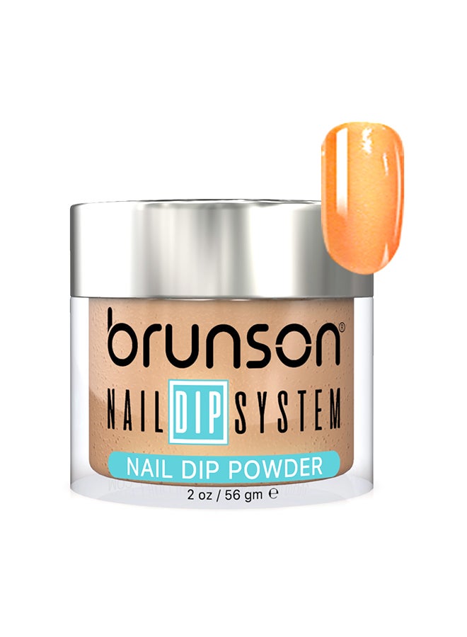brunson Nail Dip Powder Dip And Buff System Color 56gm, French Nail Art Starter Manicure Salon DIY At Home Odor Free And Long Lasting No Needed Nail Lamp Curing DBK035