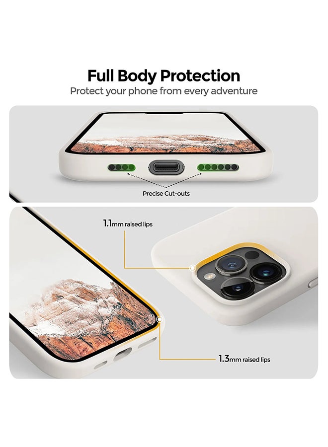 O Ozone Silicone Case for iPhone 15 Pro Case, Liquid Silicone Cover With Soft Microfiber Lining [Full Covered Camera] Shockproof Phone Case Cover - Pink - Image 5