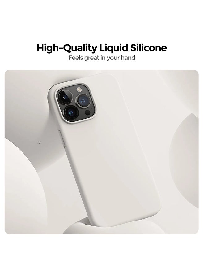 O Ozone Silicone Case for iPhone 15 Pro Case, Liquid Silicone Cover With Soft Microfiber Lining [Full Covered Camera] Shockproof Phone Case Cover - Pink  - Image 3