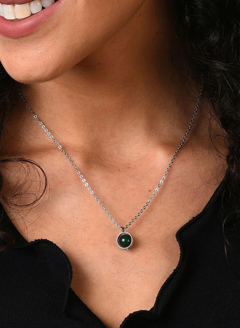 SOHI Silver Plated Designer Necklace