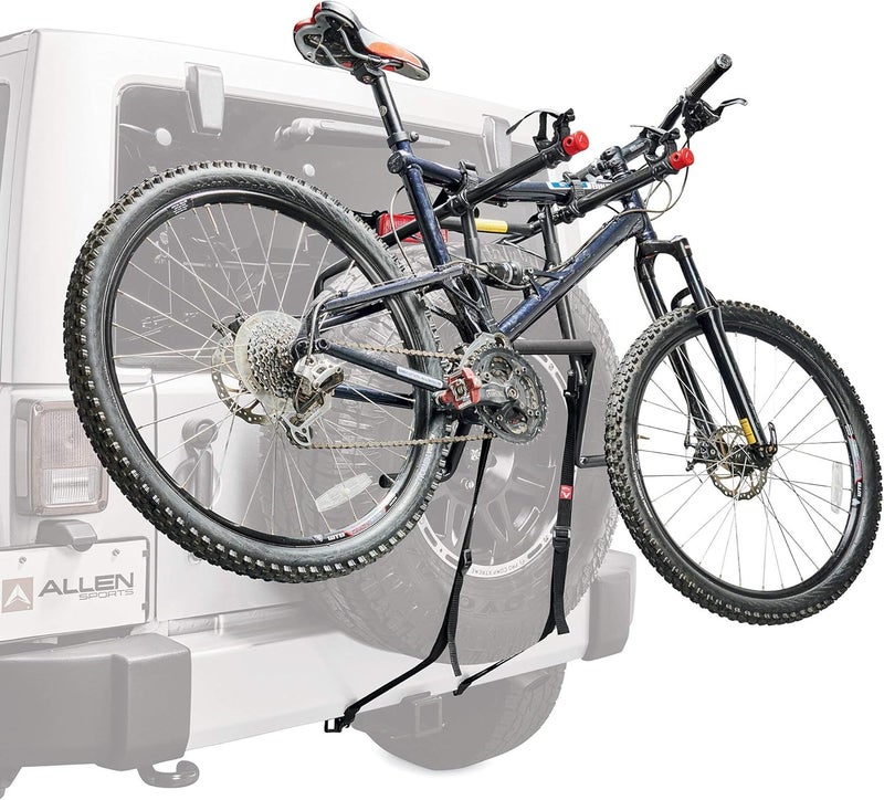 Allen Sports Deluxe 2-Bike Spare Tire Mounted Carrier, Model 322DN , Black - Image 3