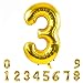 TONIFUL 40 Inch Gold Large Numbers 09Number 3 Digital Helium BalloonsFoil Mylar Big Number Balloons for 2026 Graduation New Year Eve Birthday Party Supplies Decorations - Image 3