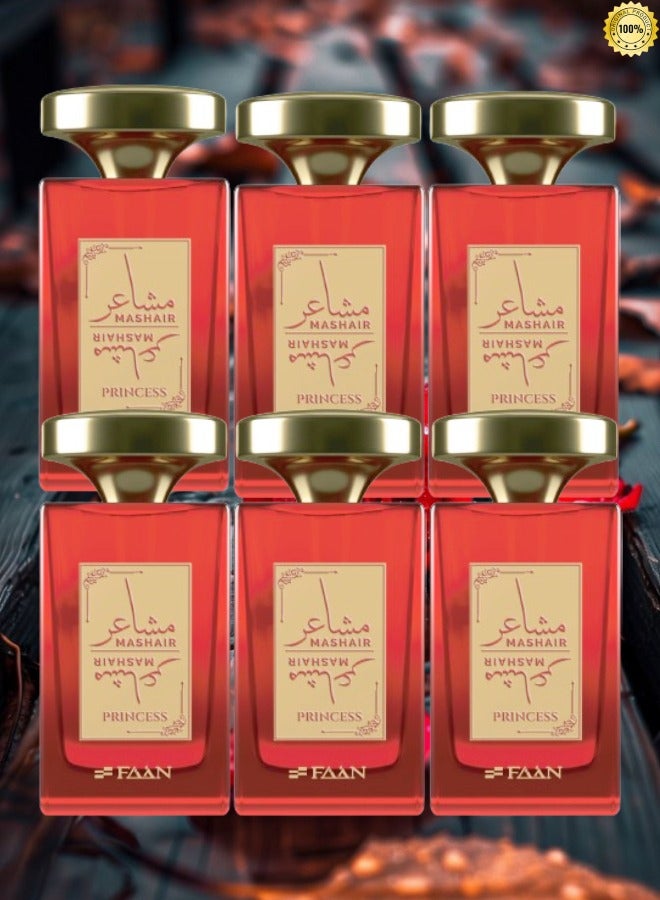 فاان 6 قطع عطر مشاعر برينسيس 100 مل - Image 1