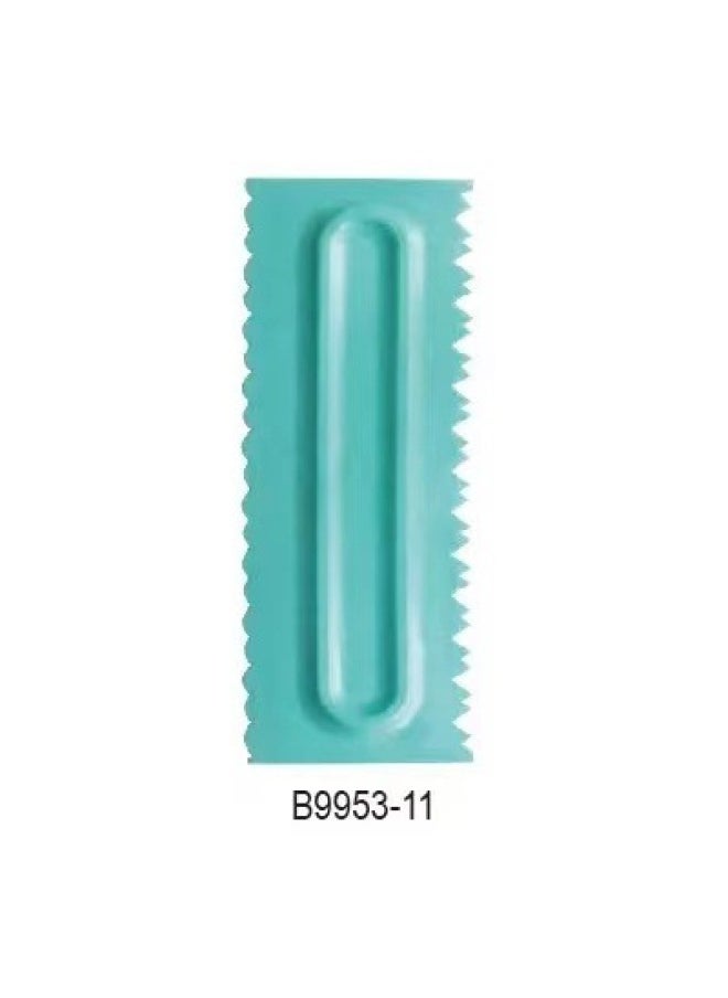 Generic - 15款奶油刮板梳 塑料刮板翻糖蛋糕花纹造型工具套装烘焙工具-颜色:B9953—11 - Image 1
