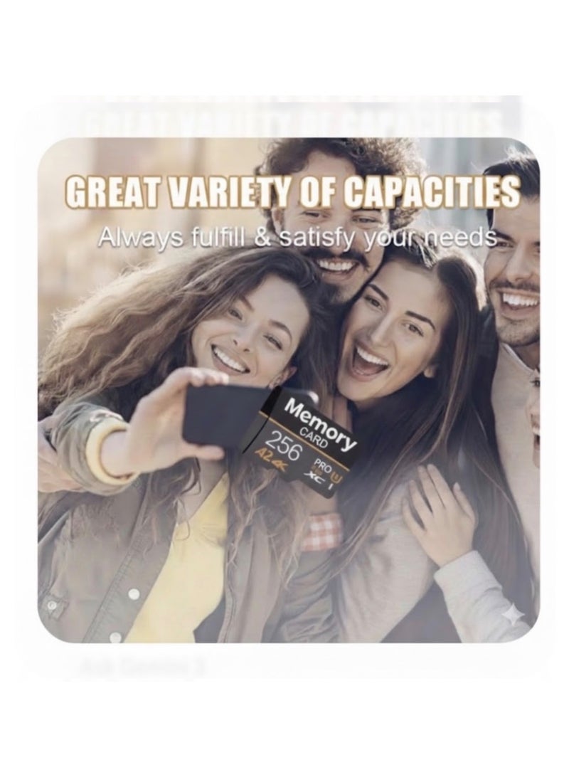 Memory Card 256GB 4K UHD Pro Plus – High Performance Storage for Mobile, Tablets, Toys, and Gaming Devices - Image 4