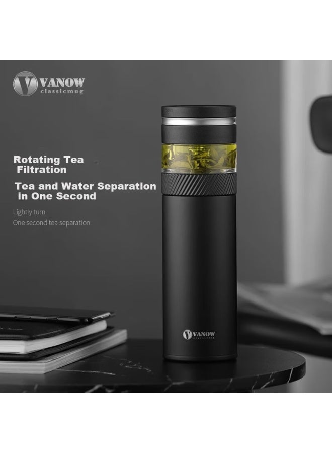 Vanow Insulated Tea Infuser Bottle Portable Travel Men's High-end Customized Water Cup - Image 1