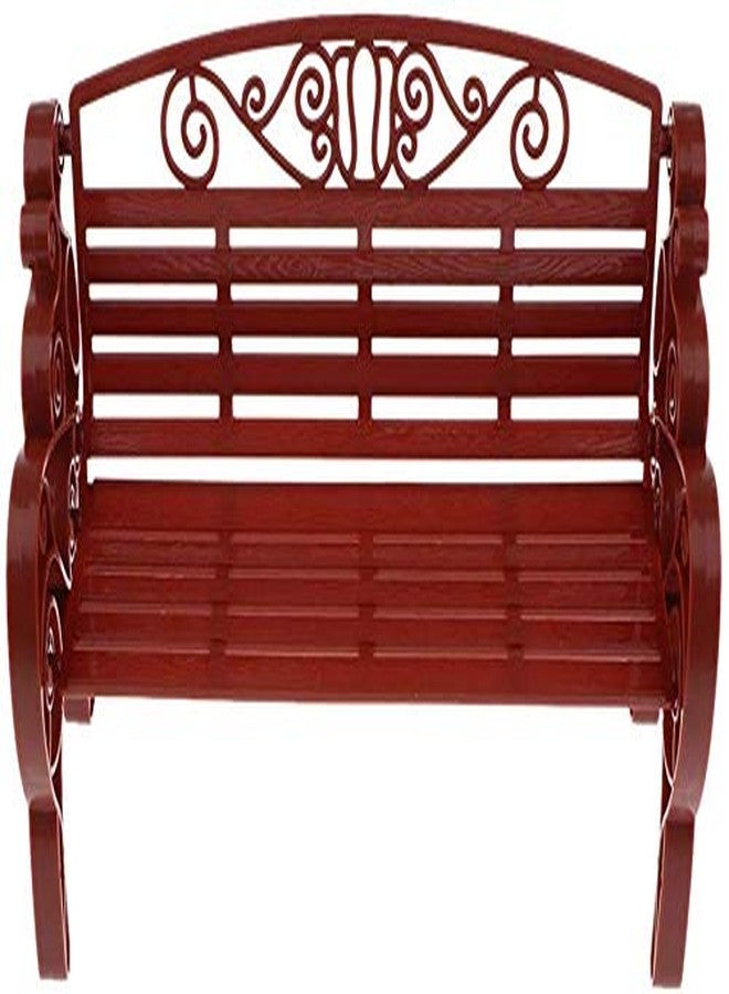 FRECI 1/6 Dollhouse Garden Bench Miniature Village Park Bench Dollhouse Furniture Garden Home DIY Decor - Brown - Image 1
