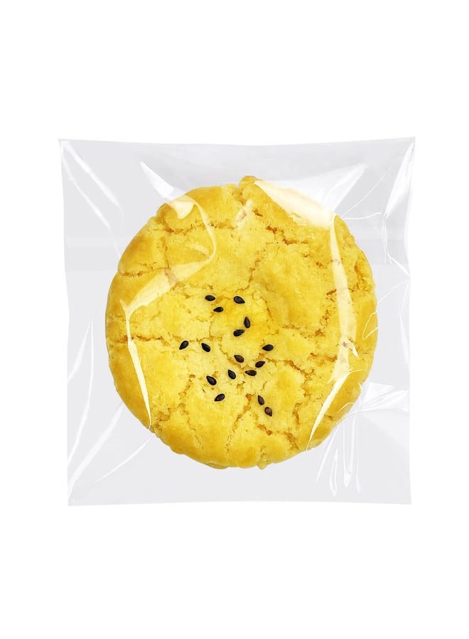 Morepack Cookie Bags for Gift Giving,Self Sealing Cellophane Bags 4x4 Inches,Clear Resealable Cellophane Bags Self Adhesive Individual Cookie Bags for Packaging 200Pieces (Mini Size) - Image 1