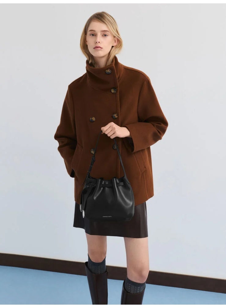 تشارلز & كيث حقيبة دلو بخيوط سحب مع تفاصيل معدنية من كليمونتين - Image 2