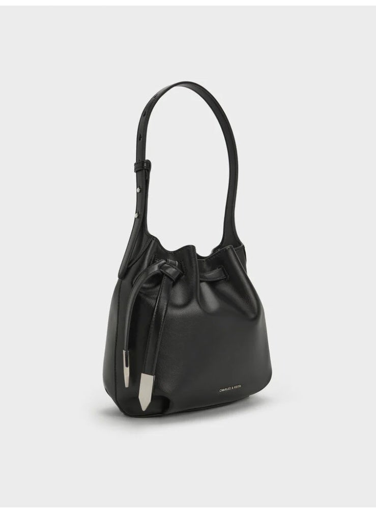 تشارلز & كيث حقيبة دلو بخيوط سحب مع تفاصيل معدنية من كليمونتين - Image 3