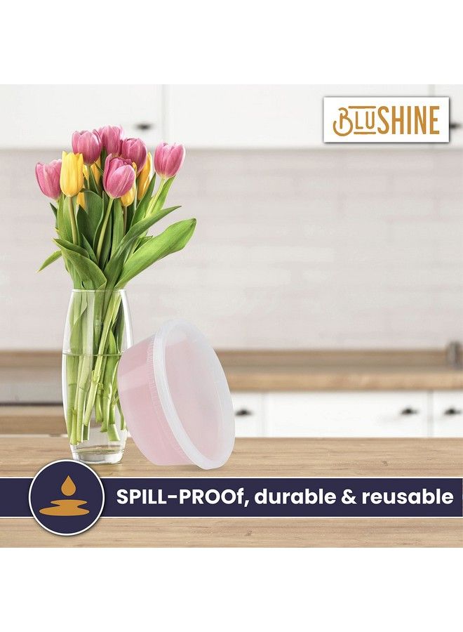BluShine [40 Sets] 8 Oz. Plastic Deli Food Storage Containers With Airtight Leak Proof Lids Reusable Microwave Fridge And Freezer Safe - Image 5
