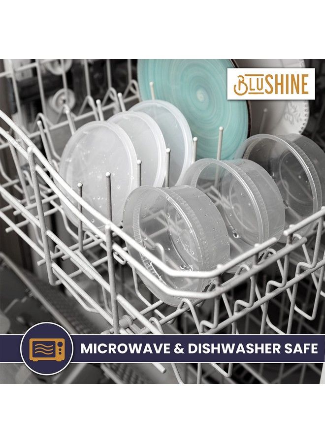 BluShine [40 Sets] 8 Oz. Plastic Deli Food Storage Containers With Airtight Leak Proof Lids Reusable Microwave Fridge And Freezer Safe - Image 3
