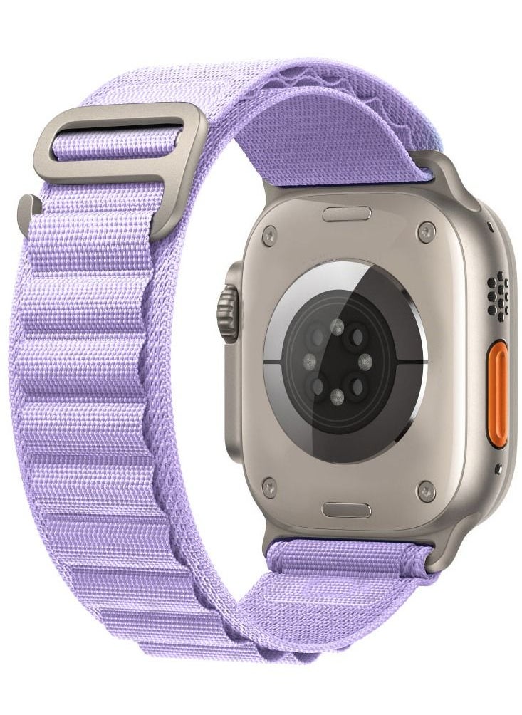 CATANES - Apple Watch Band 49mm 45mm 44mm 42mm Alpine Loop Band Women Men Adjustable with Metal G-Hook Strap for iWatch Ultra Series SE 8/7/6/5/4/3/2/1 Purple - Image 1