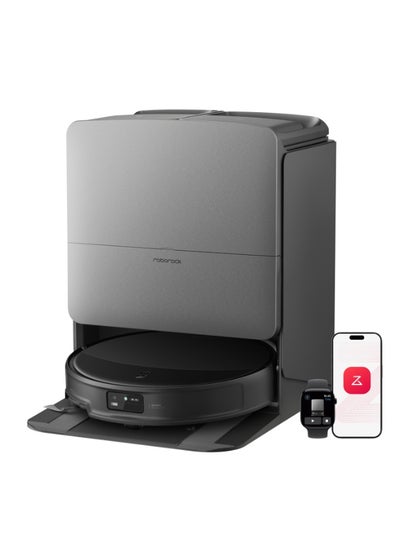 roborock Saros 20 Robot Vacuum and Mop, 36,000 Pa, 3.46 in Double-Layer Threshold, 3.14’’ Ultra Slim, Zero-Tangle, 212°F Hot Water Wash, AI Powered Smart Cleaning for Carpet, 300+ Obstacle Avoidance