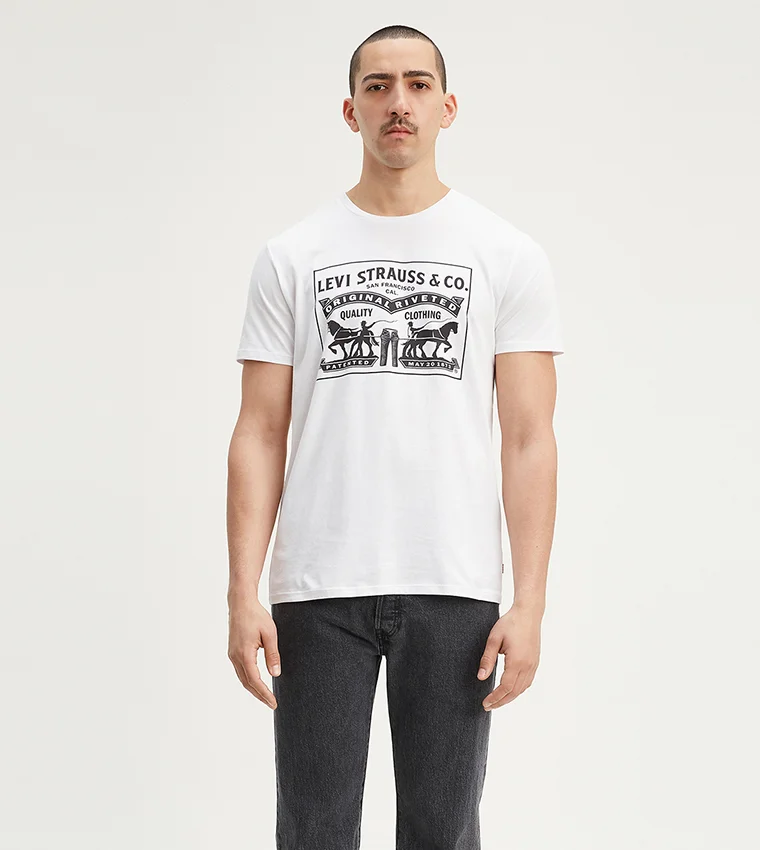 Levi's Levi's White 2-Horse Graphic Tee