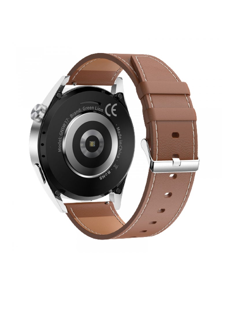 GREEN LION - G-Master Smart Watch 270mAh Battery Capacity 1.51 Inch TFT Screen IP68 Water Resistant Bluetooth BT 5.0 & 3.0 & Voice Assistant 10 Days Standby Time - Brown - Image 1