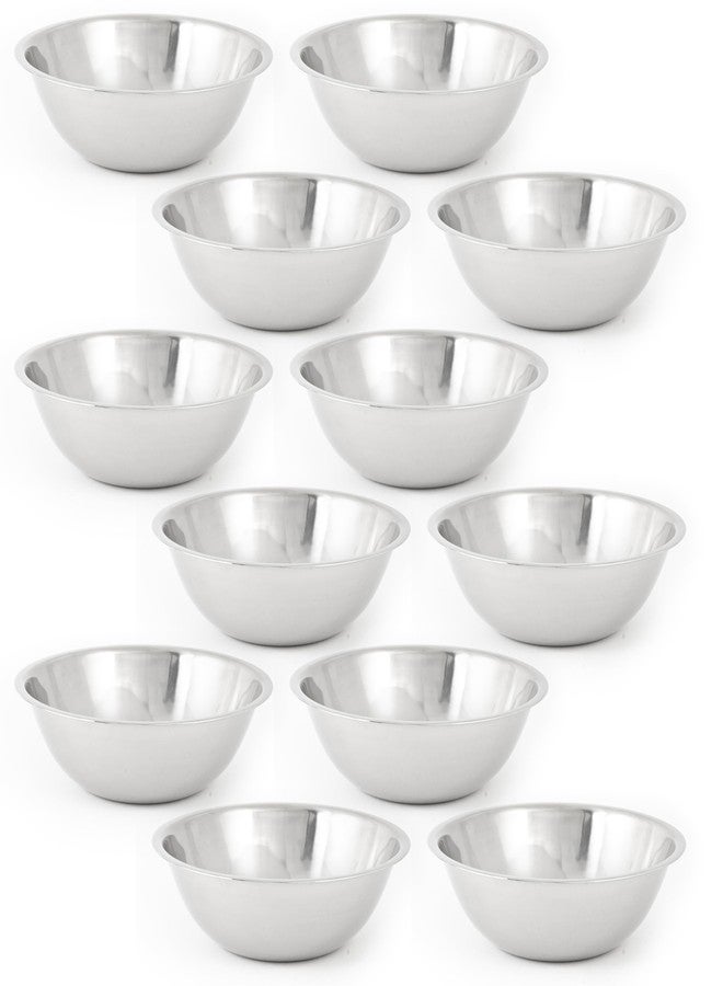 Adcraft Mixing Bowl, 3.5 Qt., Pack of 12, in Stainless Steel (SBL-5D)