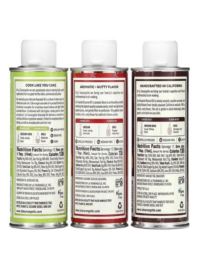 La Tourangelle LAT Favorites Trio Artisan Oils 3 Count 8.45 oz 250 ml Each  - Image 2