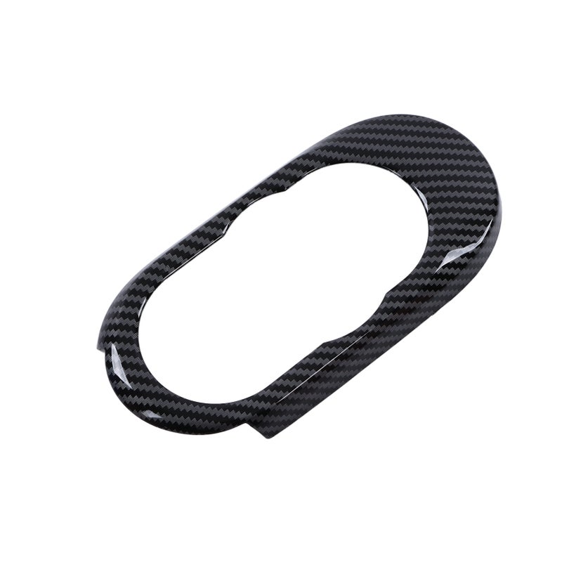 Carbon Fiber Style Multimedia Control Knob Cover Trims Replacement for F55 F56 F57 Hatchback 2014‑2021 - Image 2