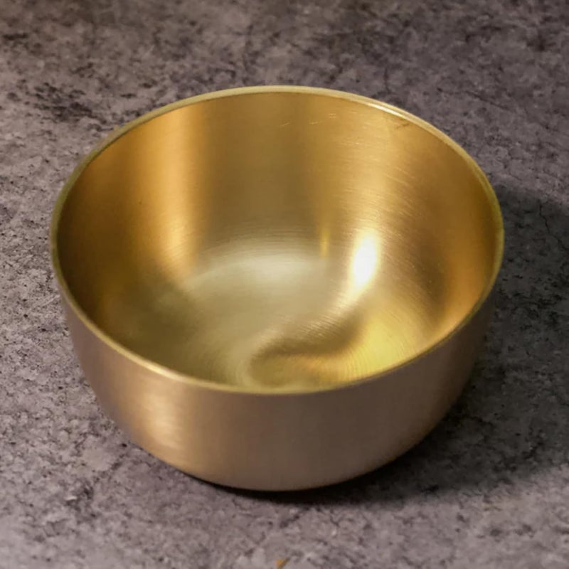 AMBI Pure Kansa Elegant Large Serving Bowl 9 inches 2L 1KG Traditional Indian Bowl for Serving Pooja Durable and Elegant Bronze Tableware - Image 4