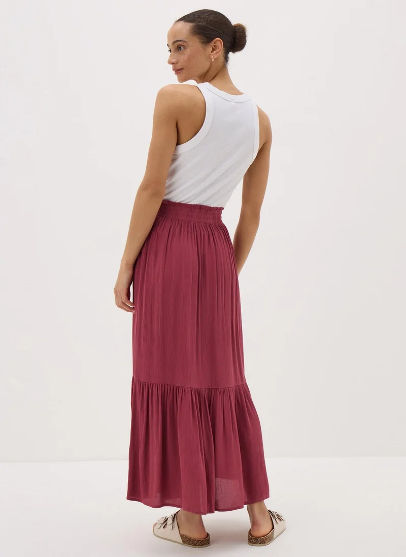 Matalan Rasberry Cheesecloth Maxi Skirt
