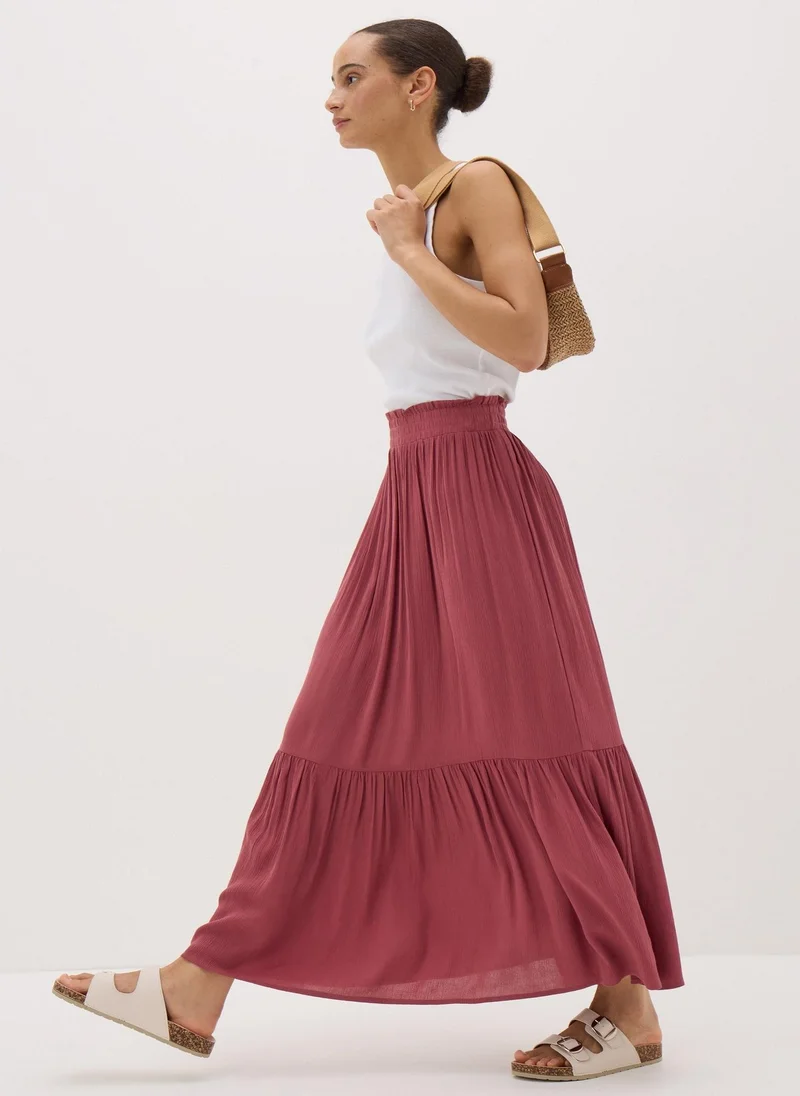 Matalan Rasberry Cheesecloth Maxi Skirt