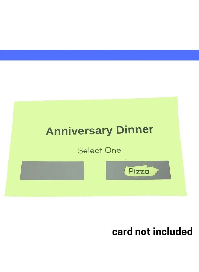 KENSON 150PCS(10Sheets) Scratch Off Stickers Labels - Rectangle, Gray, 48mm x 15mm Self-Adhesive Easy to Peel and Stick for DIY Wedding Party Games Fundraisers Promotions - Image 5