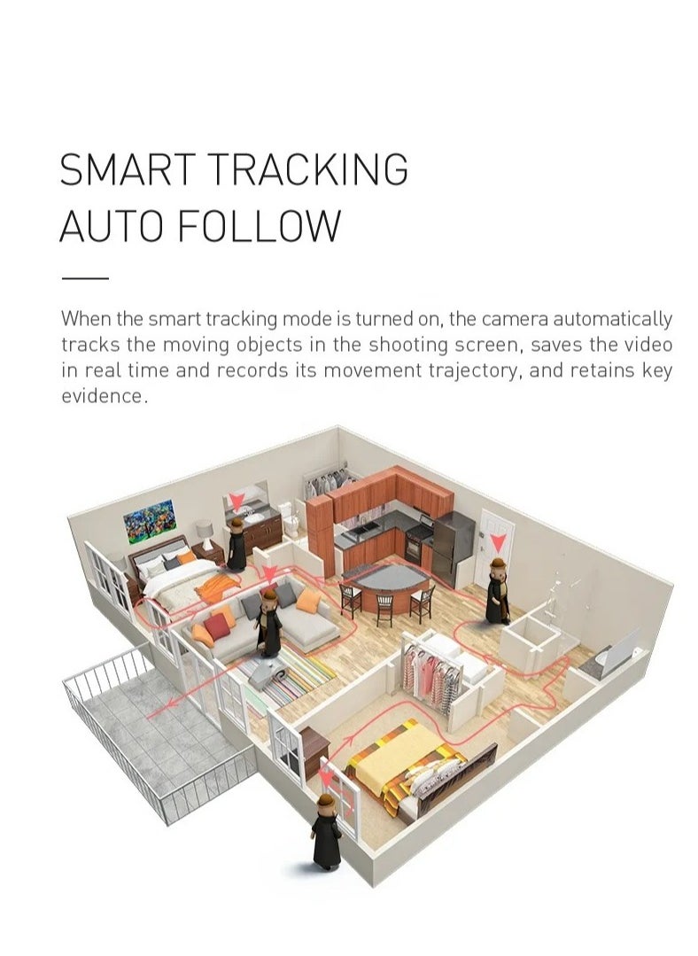 2MP wifi Camera for Home, 360° Surveillance & Security Camera, WIFI Smartphone Connected Camera, Baby Monitor, CCTV Camera for Home Wireless, Indoor Camera with Human Detection, Two-Way Talk