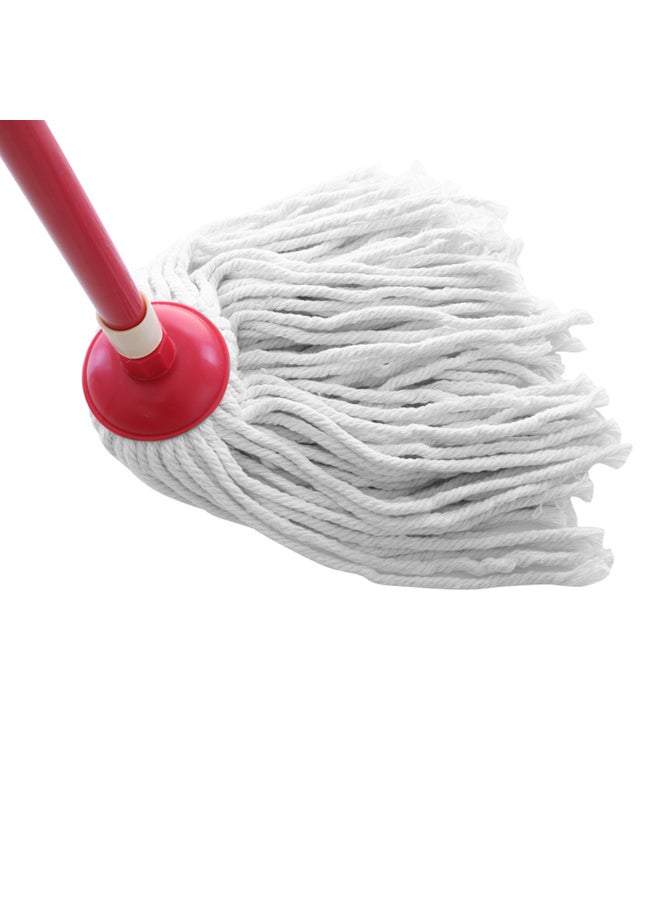 Royalford Hy-Sorb Cotton String Mop Multicolor Red Stick And White Cotton - Image 2