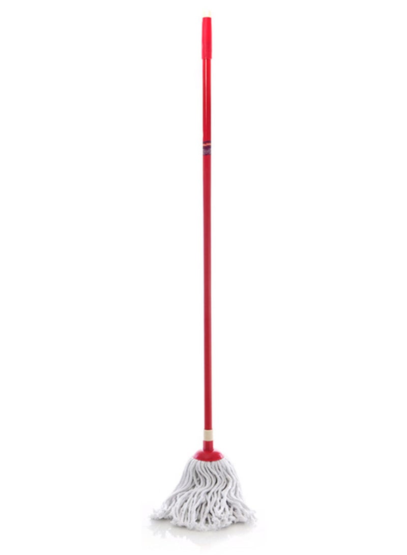 Royalford Hy-Sorb Cotton String Mop Multicolor Red Stick And White Cotton - Image 1