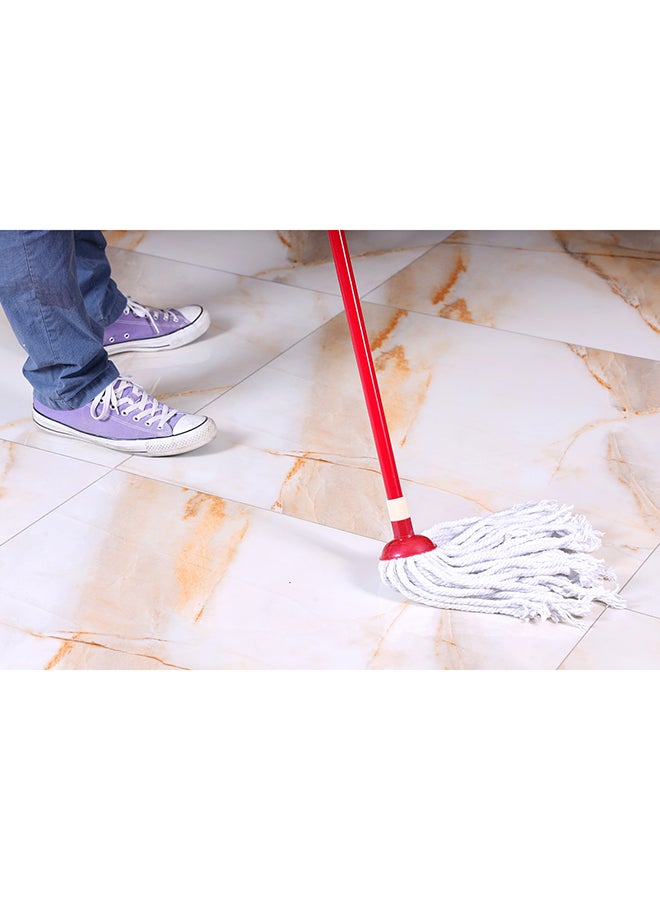 Royalford Hy-Sorb Cotton String Mop Multicolor Red Stick And White Cotton - Image 3