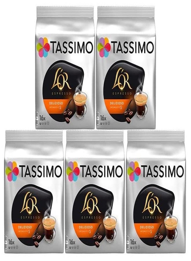 Tassimo T Discs L'OR Espresso Delizioso 16 T-discs - Pack of 5 (80 Servings) - Image 2