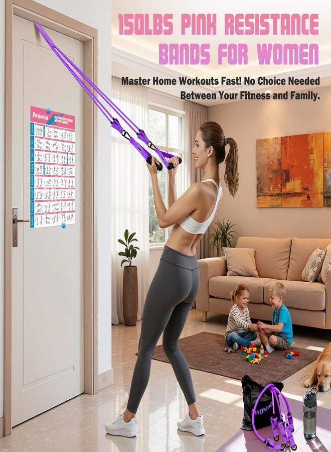 Ayombo Resistance Bands for Working Out, Exercise Bands with Handles, Fitness Bands with Door Anchor and Ankle Straps, Use to Heavy Resistance Training, Physical Therapy, Yoga, Home Gym Workout Equipment Set - Image 2