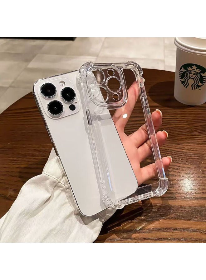 kelleia Kalaio Compatible With Apple 16 Pro Max Phone Case, Air Cushion Shockproof Ultra-thin Protective Cover, Iphone 16 Pro Max Protective Case With Full Lens Protection, Transparent Silicone Soft Shell - Image 3