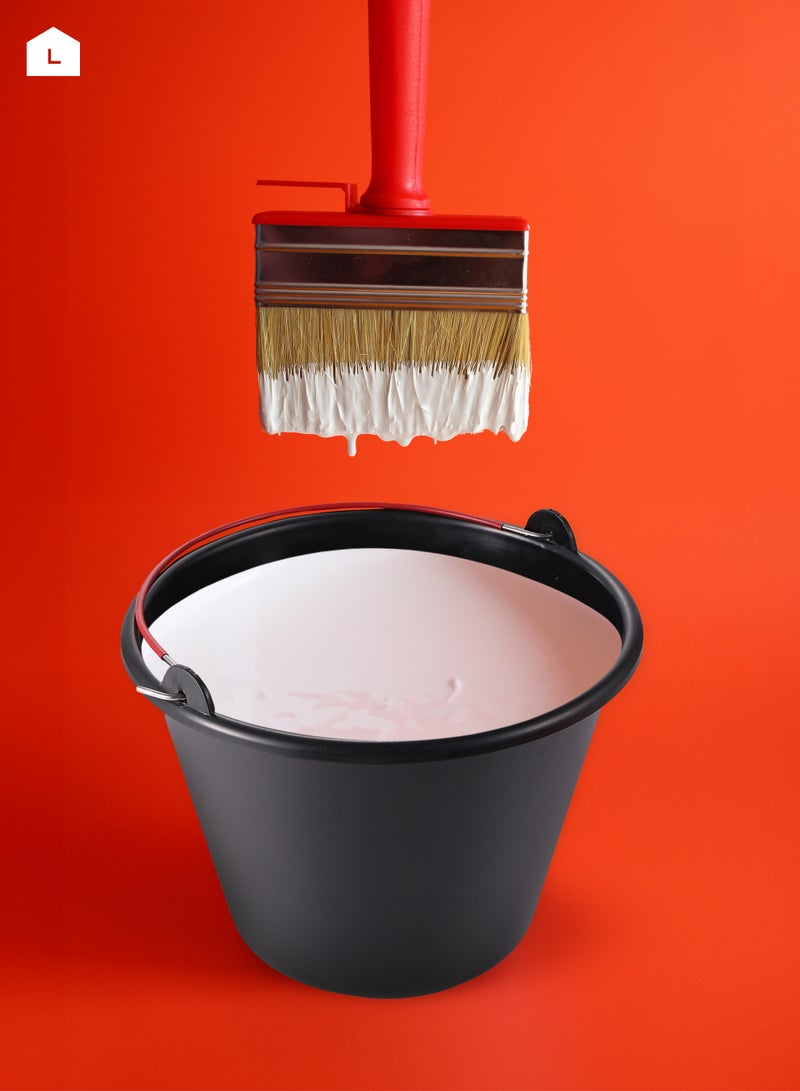 LAWAZIM Plastic Bucket -10L, Black - Multi-Use Utility Container with Ergonomic Handle, Stackable Design, Weather-Resistant Build - Ideal for Construction, Gardening, and Workshop Use - Image 5