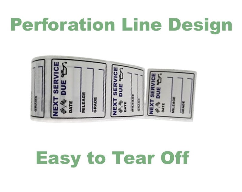 JINCH Oil Change Stickers, 300 Pcs 2 x 2 Inches Clear Oil Change Window Stickers for Vehicles Windshield, Removable Vinyl Next Service Due Reminder Sticker Labels for Car Maintenance