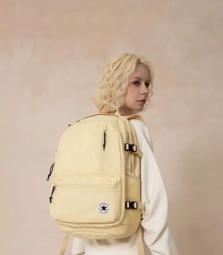 CONVERSE High‑version Converse‑style backpack, classic large‑capacity schoolbag for junior high students, casual travel backpack. - Image 4