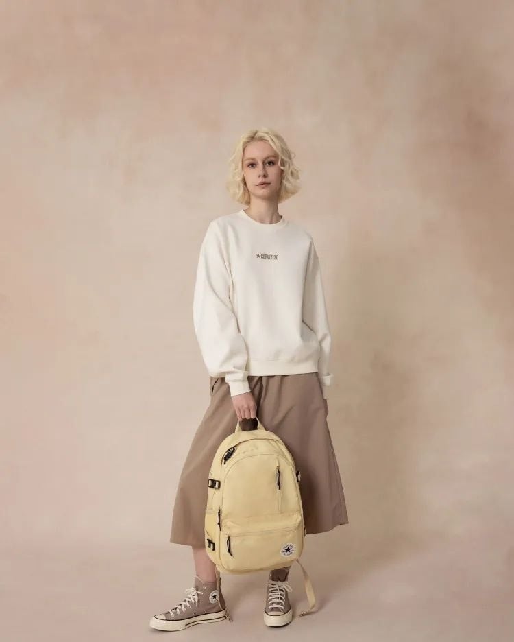 CONVERSE High‑version Converse‑style backpack, classic large‑capacity schoolbag for junior high students, casual travel backpack. - Image 5
