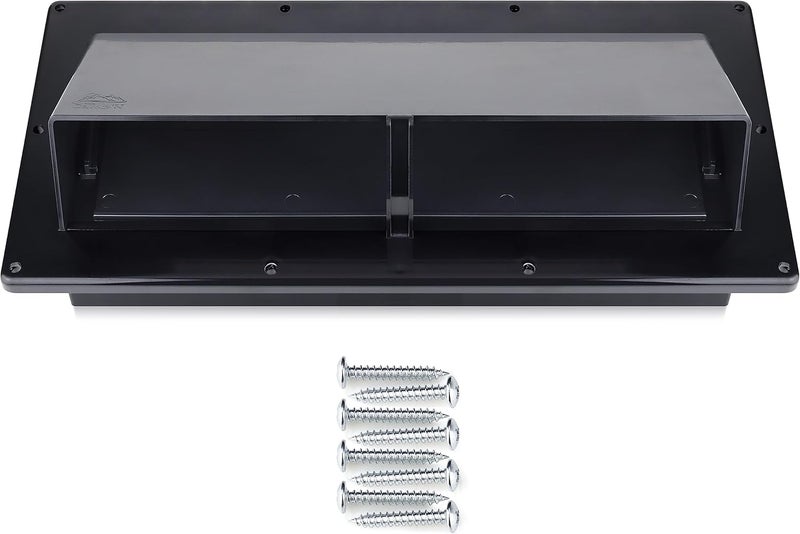 Camp'N RV Exhaust Vent Cover (Black) - Perfect RV Stove Vent Cover Replacement for Trailers, Campers, Motorhomes - Easy to Install with Hardware Included - Image 1
