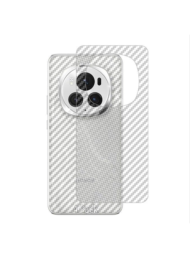general The back film is compatible with Honor Magic 6 Pro, 【pack of 4】 0.1mm ultra-thin carbon pattern back film, scratch-resistant, fingerprint-proof and non-slip - Image 1
