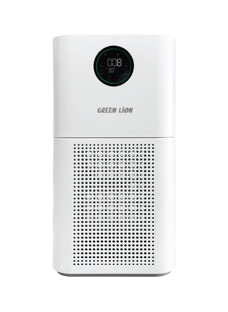GREEN LION - Intelligent 3 Layer Air Purifier / UV Sterilize Disinfection / Activated Carbon Filter / OLED Touch Display / 4 Speed Control / PM2.5 Sensor / Timer Setting / HEPA Filter / WiFi Control - White - Image 1