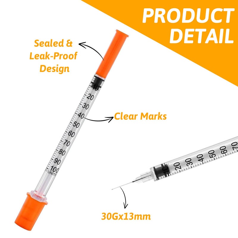 KutaKuta 50 Pack 1ml Plastic Multiple Uses Measuring Tools, 30G*13mm Precision Lab Measuring Tool with Cap, Individually Wrapped Distribution Measuring Tools for Laboratory Accessories Pet Feeding - Image 4