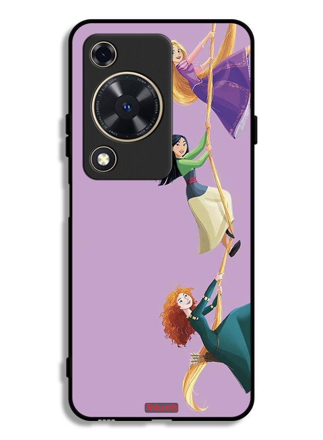 Tolwak Huawei Nova Y72S Protective Case Cover Girls Climbing Art