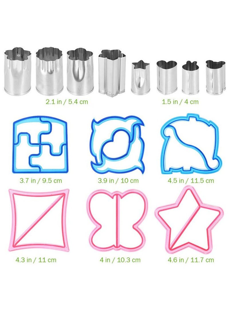 general 16-piece sandwich mold set toast bread mold baking and bento mold flower-shaped mold set to enhance meal presentation - Image 3