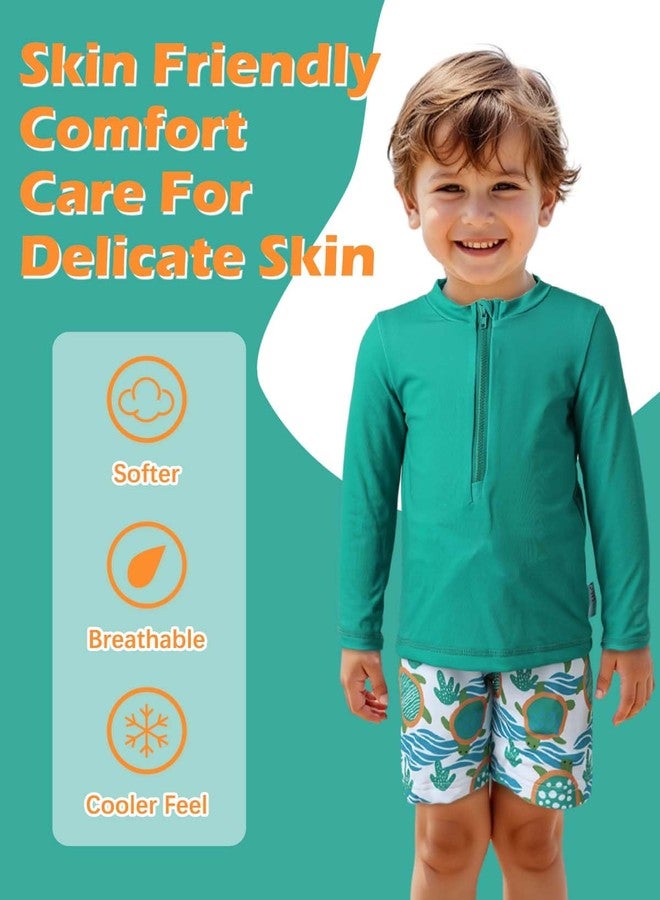 ALVABABY Long Sleeve Rashguards, Baby/Toddler Boys' Rash Guard Sets,Boy Swimsuit UPF 50+ Sun Protection Two Piece Bathing Suit ST-R12-2-3T - Image 4