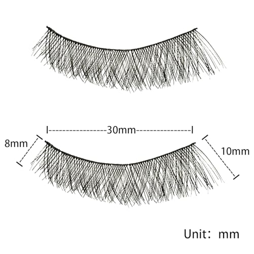 YUISI 10 Pairs of False Eyelashes, Eyelashes Natural Look Reusable, Wispy Handmade Fake Eyelashe, 3D Fluffy Lashes for Bridal & Festivals (Black-026) - Image 5