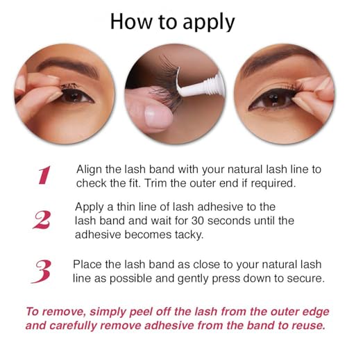 YUISI 10 Pairs of False Eyelashes, Eyelashes Natural Look Reusable, Wispy Handmade Fake Eyelashe, 3D Fluffy Lashes for Bridal & Festivals (Black-026) - Image 4