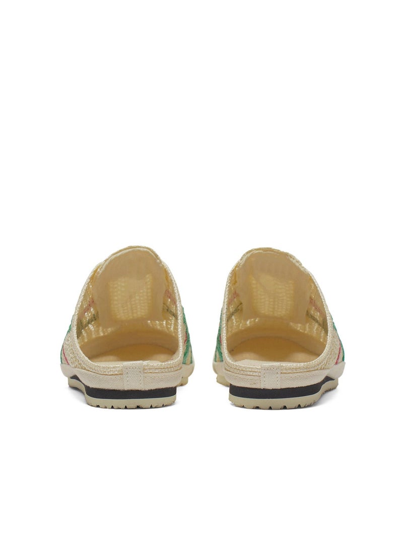 Onitsuka Tiger Sabot Slip-On Athleisure Sandals for Men & Women - Brown/Green - Image 5